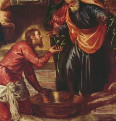Christ Washing the Feet of the Disciples (detail)